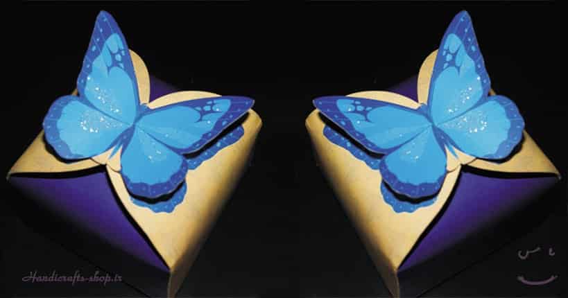 آموزش ساخت جعبه تزئینی مدل پروانه